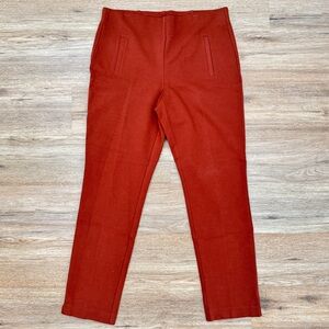 Chico’s Women’s Rust Brown Stretch Skinny Straight Ankle Pant Pockets 0.5 US S/6
